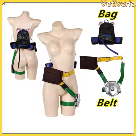 Valorant Killjoy Cosplay Belt Backpack Bag Adult Women Disguise Roleplay Waistbag Carnival Party Cos