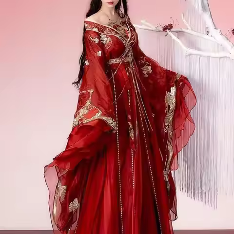 Hanfu Super Fairy Tu Qiqi Manzhushahua Bencao Gangmu Collaboration Southern And Northern Dynasties T