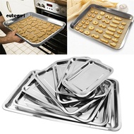 CGH-Stainless Steel Rectangular Grill Fish Baking Tray Plate Pan Kitchen Supply