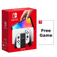 Nintendo Switch Oled Console - White + 1 Free Switch Game