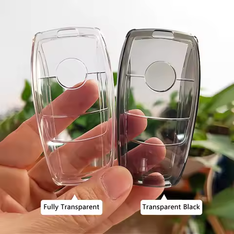 Clear Transparent TPU Car Smart Key Cover Case for Mercedes Benz A B C E S G GLA GLB GLC GLE CLA EQA