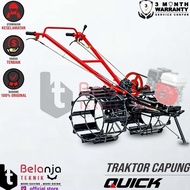 PROMO / TERMURAH Quick Traktor Bajak Sawah Capung Metal Tanpa Mesin