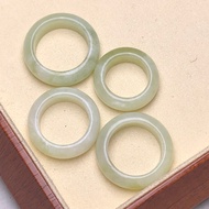 Natural Xiuyu Jade Bangle - Ring: The Gentle Elegance on Fingertips