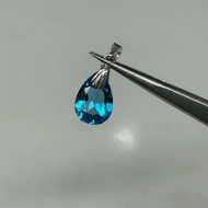 6850- NATURAL GREEN TOPAZ STONE (specs in photo) Uncle 925 hook