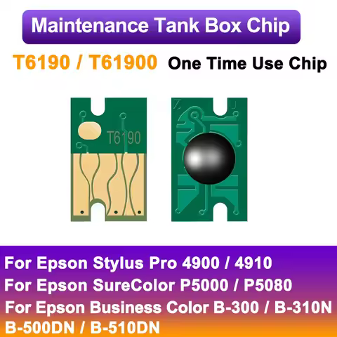 2 PCS T6190 T61900 Maintenance box Chips For Epson 4900 P5000 P5080 B300DN B310DN B308DN B318DN B500