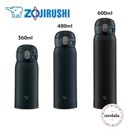【ZOJIRUSHI】water bottle One-touch stainless steel mug seamless (black) 360ml, 480ml, 600ml / thermos flask / SM-WA36-BA, SM-WA48-BA, SM-WA60-BA [Direct from Japan]