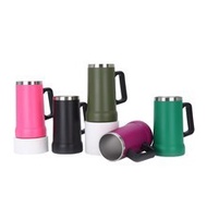 Hot Sale with Handle Vacuum 710ML Thermos Mug Large Capacity Stainless Steel Beer Mug Mug 304