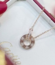Cartier 玫瑰金鑽石LOVE頸鏈💎✨
