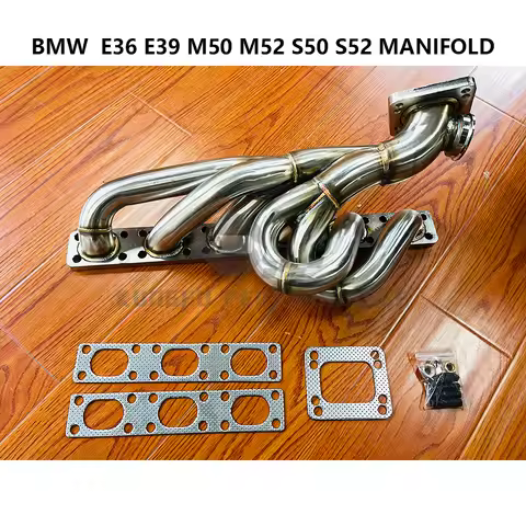 KUNGFU PERFORMANCE Equal Length Top Mount T3 T4 Turbo Exhaust Manifold For BMW E36 E39 M50 M52 S50 S
