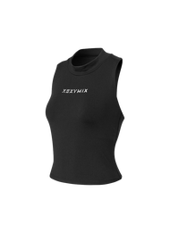 [XEXYMIX] Mock-Neck Point Crop Bra-Top