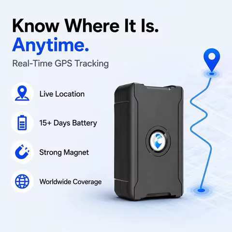 Rechargeable GPS Tracker for Car, Truck, Motorcycle & Luggage | 15+ Day Battery Life, Real-Time Trac