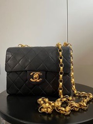 Chanel Mini Square Flap 通花金鍊