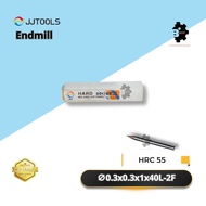 MESIN Endmill 0.3x0.3x1x40L-2F HRC55 - Brand JJ TOOLS - Cutting Tools - Original - Milling Machine -