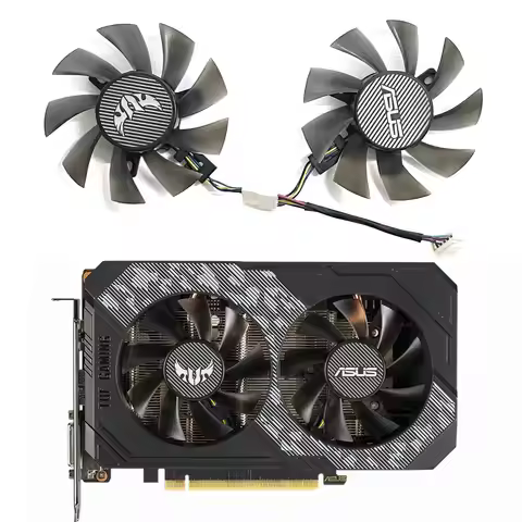 RTX2060 GTX1660 GTX1650 Video Card Fan For ASUS TUF Gaming GTX 1650 1660 Super RTX 2060 Graphics Car
