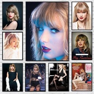 Gambar canvas Taylor Swift potret poster estetik cetak HD hiasan dinding bilik dekorasi rumah
