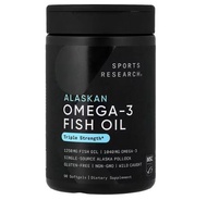 順豐包郵 Sports Research, 阿拉斯加 Omega-3 魚油，90粒