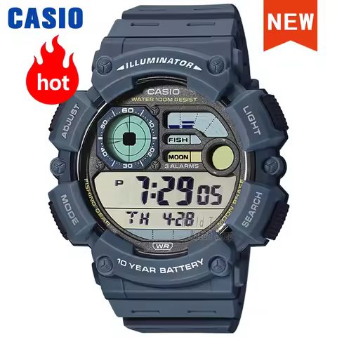 Casio Watch for Men Original Sport Vintage Large Dial Waterproof Watch WS-1500H Series