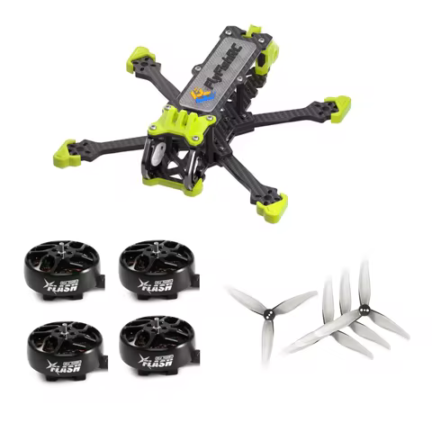 Volador VX3.5 O4 Frame Kit Flash 1804 FPV Brushless motor HQProp T3.5X2.5X3 Grey (2CW+2CCW) Bundle K