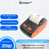 printer thermal bluetooth bluetooth buat hp printer resi paket Blue Mobile Portable Printer Thermal