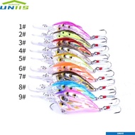 UNIIS Fishing Lures, Artificial 7.5cm Fishing Lures Bait, Professional Group Fishes 9g Crankbait For