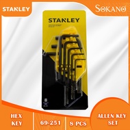 STANLEY 69-251 8 Pcs Hex Key Set 1MM-6MM Allen Key