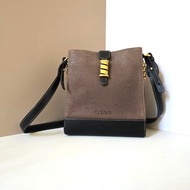 絕版古董包 Loewe拼色蛇骨包側背包 斜孭包 中古包 皮革包 單肩包