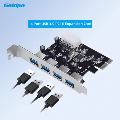 4 Port USB 3.0 PCI-E Expansion Card PCI Express PCIe USB 3.0 HUB Adapter 4-Port USB 3.0 Controller U