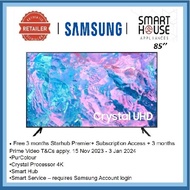 FREE SHIPPING  【2023】Samsung TV 85CU7000 4K UHD Smart TV 85'' TELEVISION YOUTUBE NETFLIX