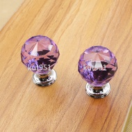 Discount AL Crystal Handle 30mm Spherical Glass Single Hole Transparent Round Cabinet Drawer k9 Euro