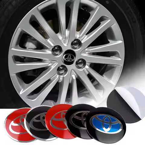 4Pcs 56MM Car Styling Aluminum Wheel Center Hub Caps Stickers For Toyota Rav4 Corolla Camry Aqua Yar