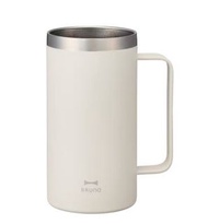 BRUNO 不銹鋼把手杯500ml (米白色)