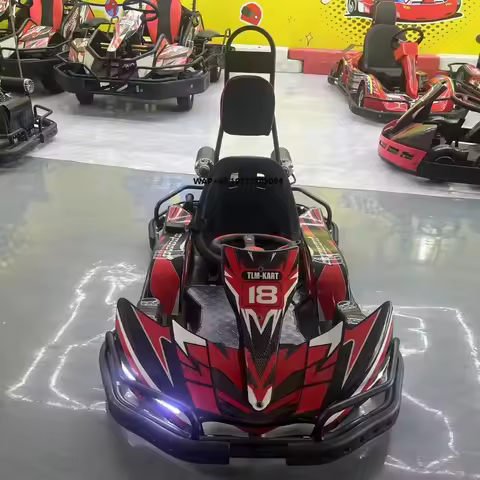 4-Wheel Carbon Steel Electric Go Karts Anticollision 28KM 5-Speed Adjustable for Crazy Cart Front-Wh