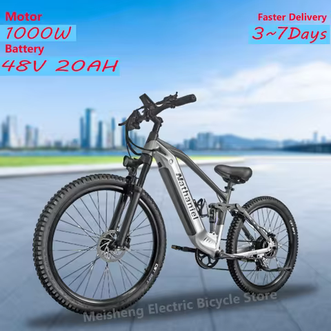 1000W 48V 20AH Lithium battery Ebike SYR03 Aluminum alloy frame soft tail shock absorption all-terra