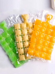 10入組自封式一次性冰袋，可用於食品和DIY冰模，24格