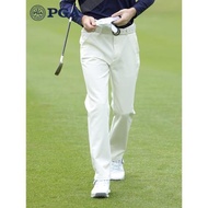 美國PGA高爾夫球褲男秋冬長褲寬松版直筒褲保暖吸光發熱彈力舒適