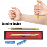 Lancet Cupping Adjustable Automatic Cupping Pen Blood Picking Needle Stainless Steel Blood Testing P