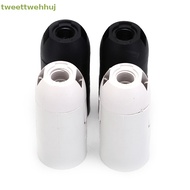 tweettwehhuj E14 Bulb Light Holder Lamp Socket Plastic LED Lighg Black White sg