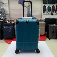 Departure 行李箱 21吋 八輪硬殼細鋁框箱 海關鎖HD509-2178M香脂藍+鐵灰色 $12800