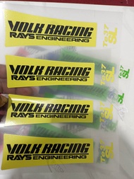 Stiker Rims Mobil Velg Strip VOLK Racing TE37 SL JDM Car Wheel RAYS TE37SL