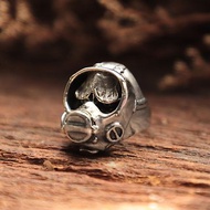 Monster scuba Diver 男士戒指 由 925 純銀製成 騎自行車風格