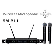 Sound Master SM-211 Dual Channel Handheld Wireless UHF Microphone System