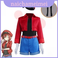 At Cells Work Red White Blood Cell Cosplay Costume With Polyester Blend For Game Fans Costume Enthus