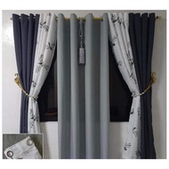 7Ft,3in1. 51in1 plain & printed curtain 60x85inches(150x215cm)8 rings curtain