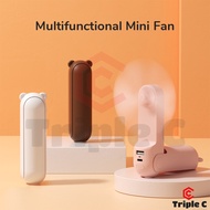 [Triple C] Mini Fan Multifunction Portable Fan USB Rechargeable Battery Kipas Fan