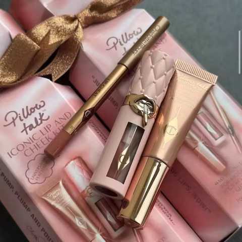 Charlotte Tilbury Glow Toner Pore Refining Brightening&Plumping Lip Gloss Smooth Glossy&Unreal Blush