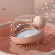 Petcho2 in 1 pet bathing brush silicone bath brush fur brush comb Wet and dry use add shampoo comfor