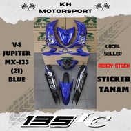 LC135 V4 JUPITER MX-135 (21) BLUE COVERSET (STICKER TANAM/AIRBRUSH)