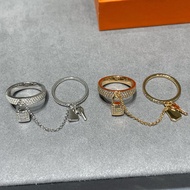 Best Sellers❤ High-End New Style h Pig Nose Gypsophila Two-in-One Lock Key Ring kelly Chain Pair Rin