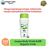HIJAU MGS - Asepso Body Wash Hygienic Fresh 250 ML - Liquid Soap for healthy skin GREEN