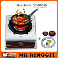 Mr Ringgit Shop Single Infrared Burner Gas Stove Stainless Steel Home Desktop Liquefied Gas Stove Kitchen (Dapur gas)